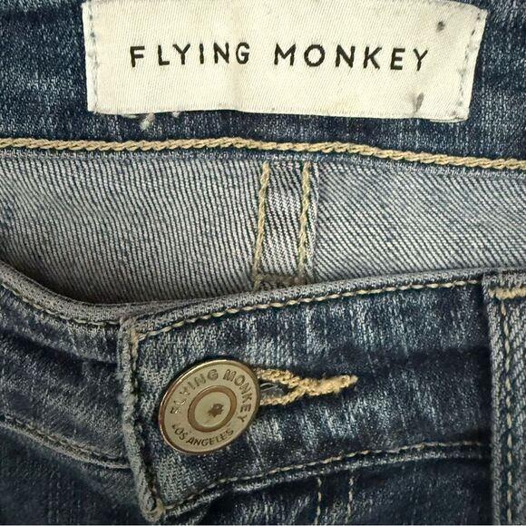 Flying Monkey Ripped Skinny Jeans Women’s Size 27 Pre-Owned Distressed - Picture 3 of 5